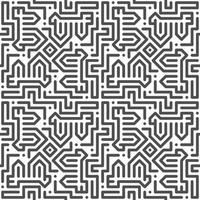 Abstract seamless geometric shape lines pattern vector