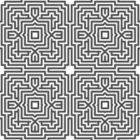 Abstract seamless geometric shape lines pattern vector