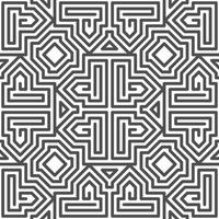 Abstract seamless geometric shape lines pattern vector