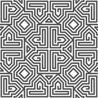 Abstract seamless geometric shape lines pattern vector