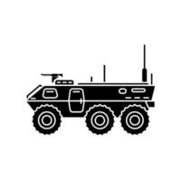 Armored vehicle icon vector template