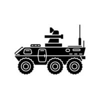 Armored vehicle icon vector template