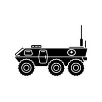 Armored vehicle icon vector template