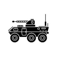 Armored vehicle icon vector template