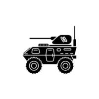 Armored vehicle icon vector template