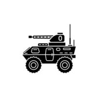 Armored vehicle icon vector template