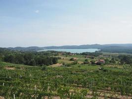 lago di viverone lago en italia foto