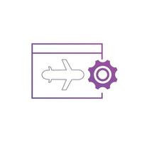 landing page optimization icons. Used for SEO or websites. vector