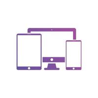 responsive web design icons vector