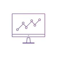 SEO Monitoring icon Vector illustration. digital marketing element. concept for SEO and Website.