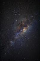 milky way galaxy. Long exposure photograph.with grain photo