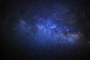 Close up  of the milky way galaxy,Long exposure photograph, with grain photo