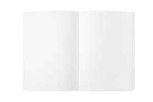 Blank note pad on white background photo