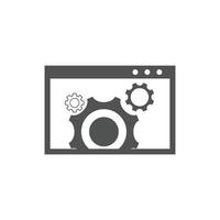 website optimization icons. website page development symbol icon. Concept for SEO and web design vector