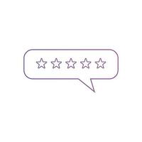 Feedback or Customer review icons Vector illustration. Customer 5 star review sign symbol for SEO, web and mobile apps