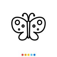 Butterfly, Vector, Icon, Illustration . vector
