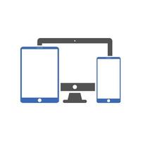 responsive web design icons vector