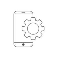 Mobile SEO icons. Vector illustration