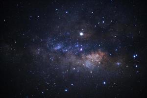 The center of the milky way galaxy,Long exposure photograph, with grain photo