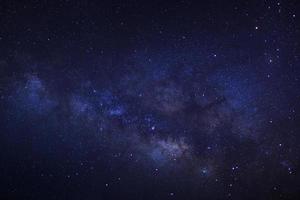 milky way galaxy with stars and space dust in the universe photo