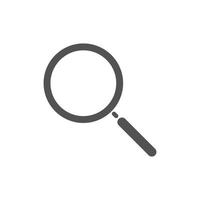 Magnifying glass or Search icon. Magnifier glass sign vector