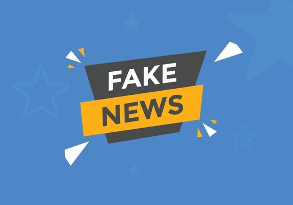 Fake news button. Fake news Colorful label sign template. speech bubble