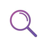 Magnifying glass or Search icon. Magnifier glass sign vector