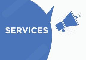 service text button. speech bubble. Best service Colorful web banner. vector illustration