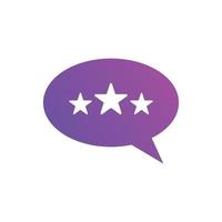 comentarios o iconos de revisión del cliente ilustración vectorial. símbolo de signo de revisión de 5 estrellas del cliente para seo, web y aplicaciones móviles vector