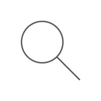 Magnifying glass or Search icon. Magnifier glass sign vector