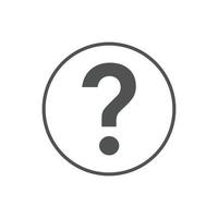 faq icon Vector illustration. Question Mark sign