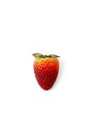 not fresh strawberry on the white background white clipping paths photo