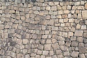 muro de piedra para papel tapiz y fondo, del muro de piedra del castillo de osaka, japón. foto