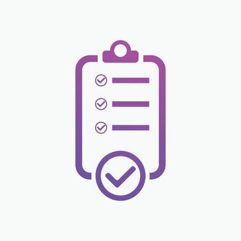 checklist icon. Vector illustration. Checklist sign symbol apps or web interface