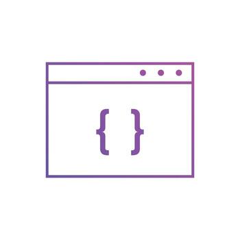 Web code icons. Website coding icon symbol vector