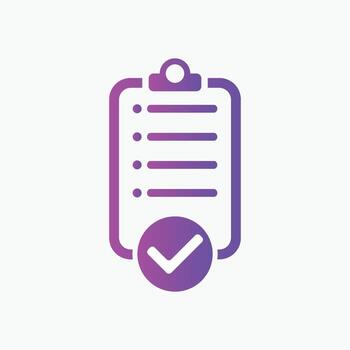 checklist icon. Vector illustration. Checklist sign symbol apps or web interface