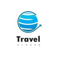 plantilla de diseño de logotipo toue y travel vector