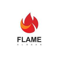 Flame Logo Design Template vector