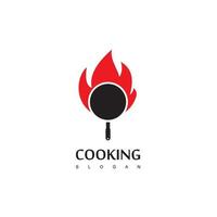 plantilla de diseño de logotipo de cocina vector