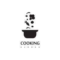 plantilla de diseño de logotipo de cocina vector