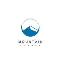 vector de diseño de logotipo de montaña