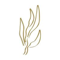 Botanical plant abstract hand drawn vector