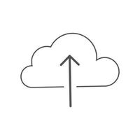 upload icons. Upload cloud symbol Vector illustration