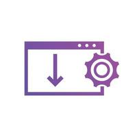 landing page optimization icons. Used for SEO or websites. vector