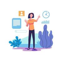 Usability test flat style illustration design vector