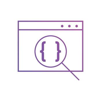 Web code icons. Website coding icon symbol vector