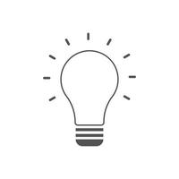 Creative idea icon vector illustrations. for SEO and websites. Light bulb, Solution, lamp icon