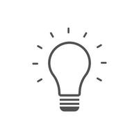 Creative idea icon vector illustrations. for SEO and websites. Light bulb, Solution, lamp icon