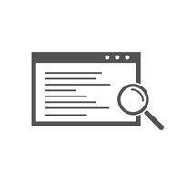 search result icons Vector illustration.search result icon symbol for SEO, Website and mobile apps