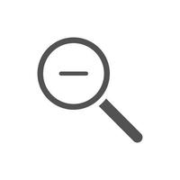 Set of zoom out icons. Magnifying glass zoom  out sign. Used for SEO or websites vector